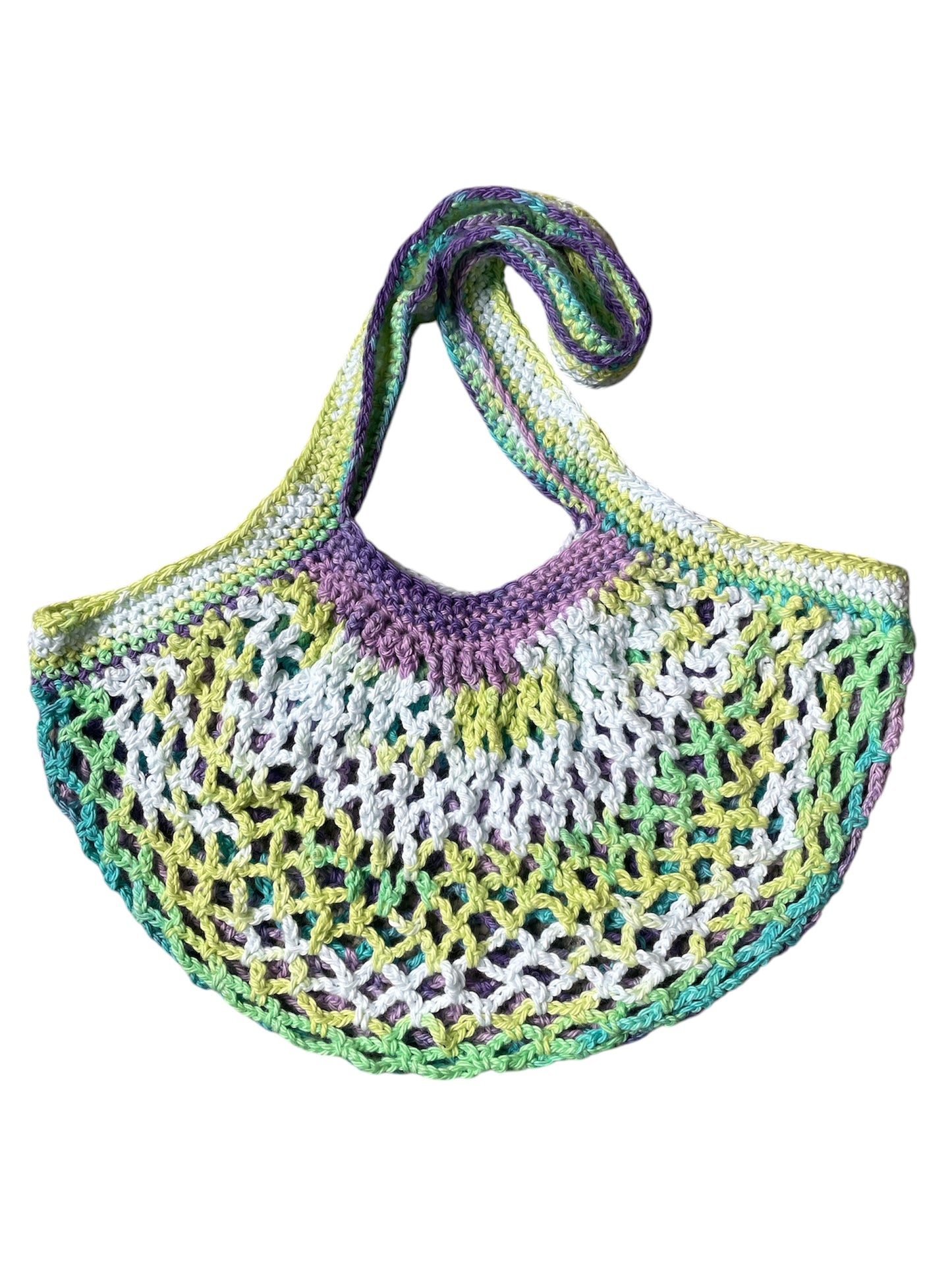 Vihreä/violetti Mesh Market Bag